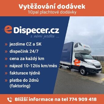 Vytěžování / vytížení plachtových dodávek