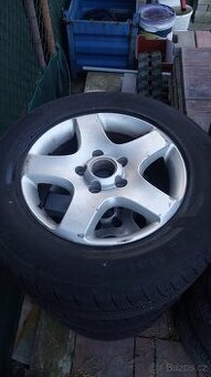 4x al kola 5x130 17 + pneu zimní 235/65 R17 -