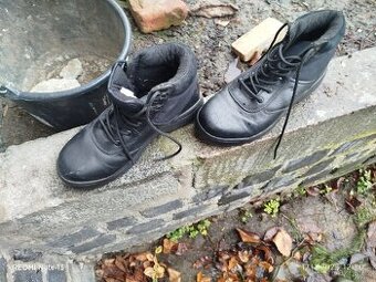 Pánské boty kotníčkové kožené. - 1