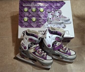 Dívčí brusle 2v1. Lední + kolečkové