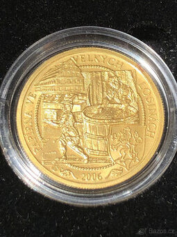 Zlatá mince papírna Velké Losiny - BK