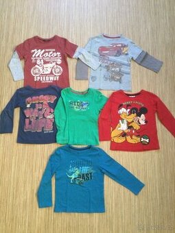 Trička vel. 104/110, 110 a 110/116, CENA 19-39 Kč/ks