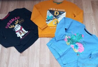 01 - Mikiny a tričko vel. 122 - 128