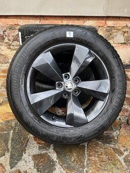 Alu kola Škoda 17" + zimní pneu Bridgestone Blizzak LM005
