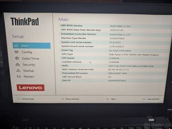 Notebook Lenovo Thinkpad L14 5650u/16GB/1TB/WWAN/FP - 1