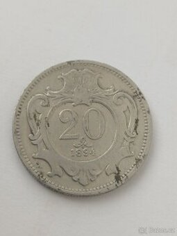 20 haléř 1894 bz FJI RU