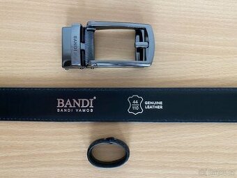 Nové pánské kožené opasky BANDI - černý, hnědé, nastavitelné