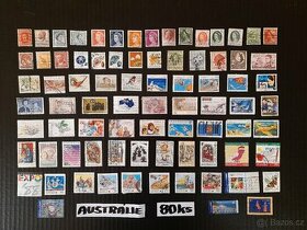 poštovní známky / Austrálie  80ks