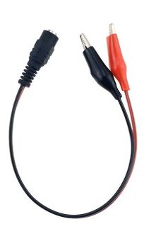 DC kabel redukce krokodýl 2,1mm / 5,5mm