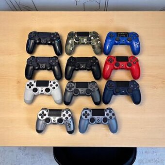 Ovladače (11x) na PlayStation 4 originální a použité
