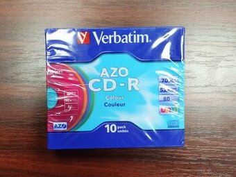 10x Verbatim CD-R AZO Colour