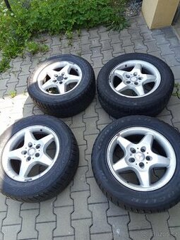 Sada 4 pneu na originál Alu kolech R17 na Mercedes Benz ML
