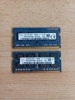 Paměť RAM do notebooku 2x 4 GB DDR3L