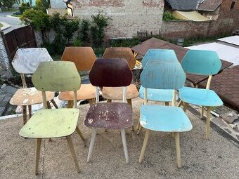 Designové RETRO židle BRUSEL - cena 300,- za kus