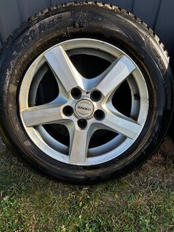 Prodám alu kola R15 5x112 se zimními pneu 195/65