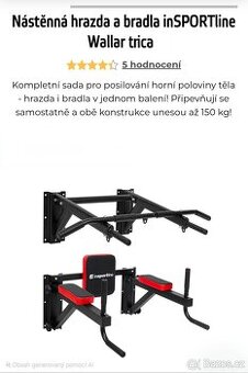 Nástěnná hrazda a bradla INSPORTLINE