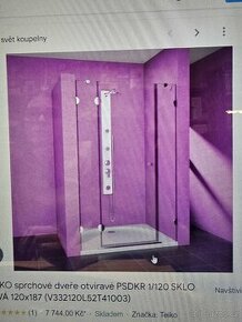 Sprchové dveře Teiko 120cm