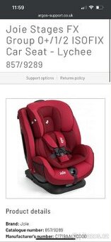 Joie Stages FX Group 0+/1/2 ISOFIX