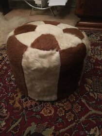 Taburet - pravá kožešina TOP cena