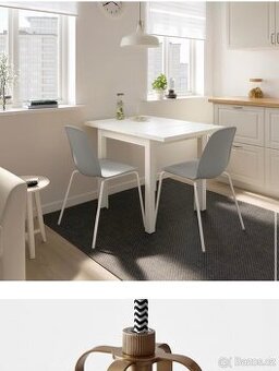 RANARP Závěsná lampa, krémová, 38 cm