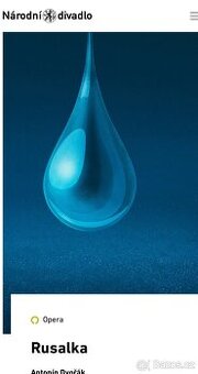 Rusalka Národní divadlo 2.12