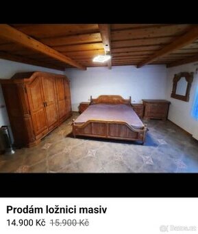 Prodám ložnici masiv