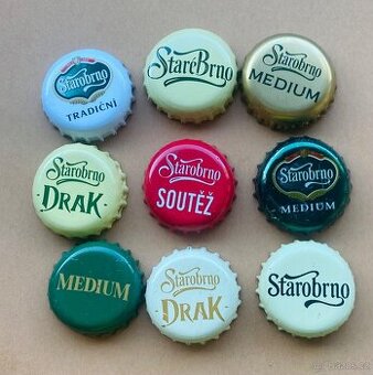 Pivní vršky Starobrno