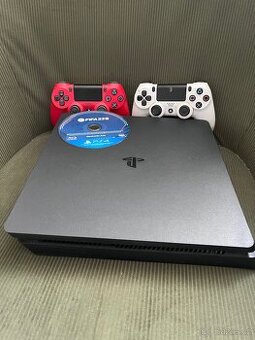 Sony PlayStation 4 Slim, 1TB černá, 2 ovladače +FIFA 23