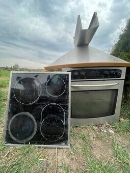 Trouba včetně digestoře a varné desky