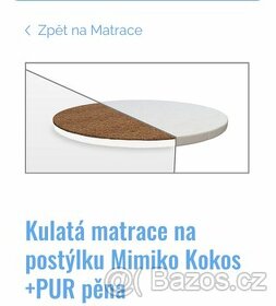 Kulata matrace Mimiko + ochranny obal/prosteradlo
