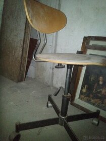 Retro stará otočná židle - 1