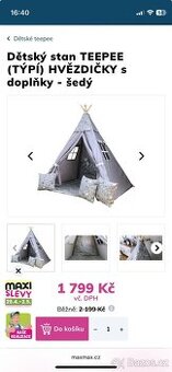 Dětský stan TEEPEE