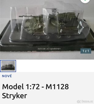 Modely tanků a jiné vojenské techniky 1/72