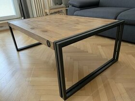 Kovový konferenční stolek STEEL WOOD