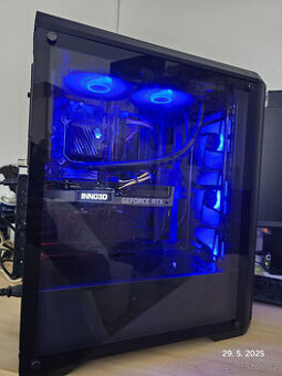 Herní ARGB podsvícený PC s vodním chlazením, i5, RTX 3060