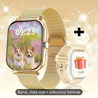 Sportovní chytré hodinky, 1.83", Android/ iOS + pásek navíc