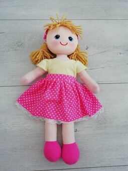 Látková zpívající panenka, 55 cm, Míša Růžičková