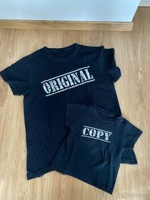 Tričko Original vel. M a dětské Copy vel. 92