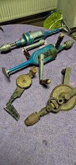 Staré ruční vrtačky