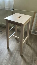 IKEA NILSOLL E Barová stolička, bříza, 74 cm