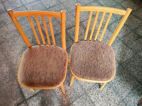 Retro dřevěné židle 2ks