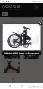 Prodám elektrokolo Agogs barack