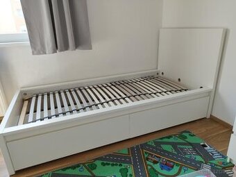 IKEA Malm postel 90x200 včetně IKEA roštu
