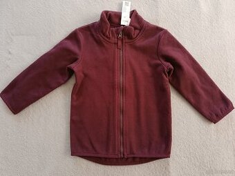 Flísová mikinka fialová/bordó, vel 86, Lindex