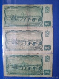 Prodám stokoruny rok 1961 - 1