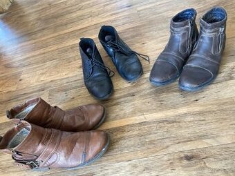 Zimní kožená obuv