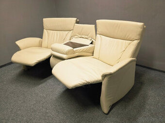 Nový polohovací gauč HIMOLLA 4010 kůže krém