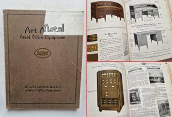 Starý katalog kancelářský nábytek trezory kartotéky 1923