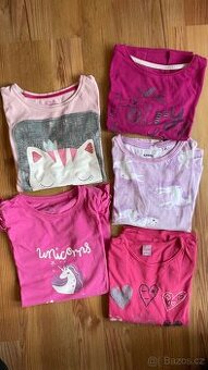 Dívčí trička dlouh rukáv ve vel. 116