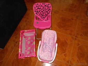 pro panenky-postýlka,židlička,nosítko